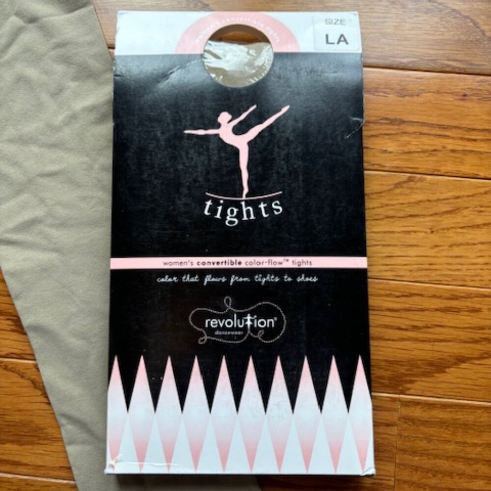 NEW! Revolution Convertible Tights - 2 Pairs - Tan - Women's Size Large L
